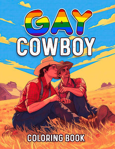 Gay Cowboy 30 Pages Printable Coloring Book