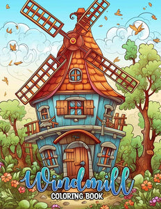 Windmill 30 Pages Printable Coloring Book