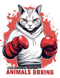 Animals Boxing 30 Pages Printable Coloring Book