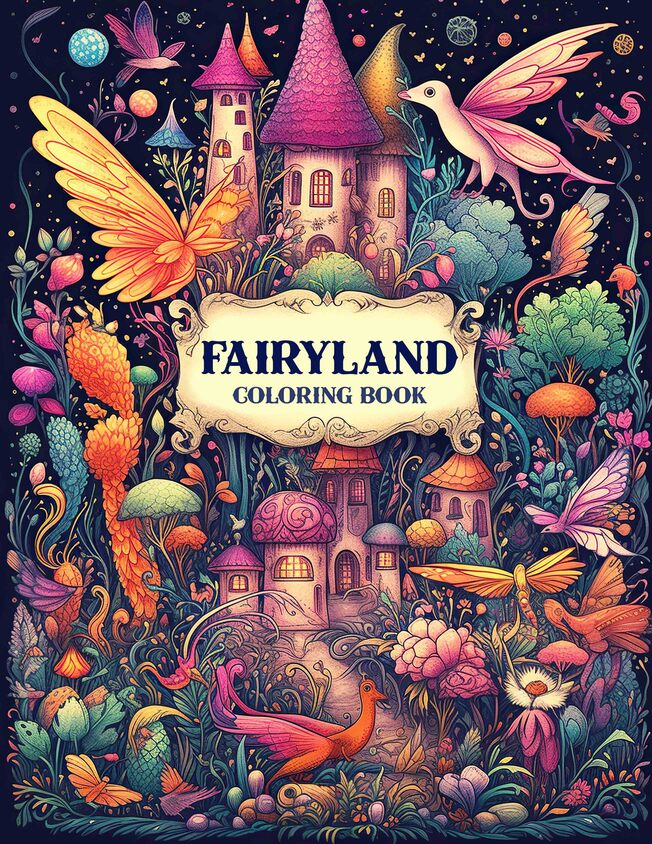 Fairyland 30 Pages Printable Coloring Book