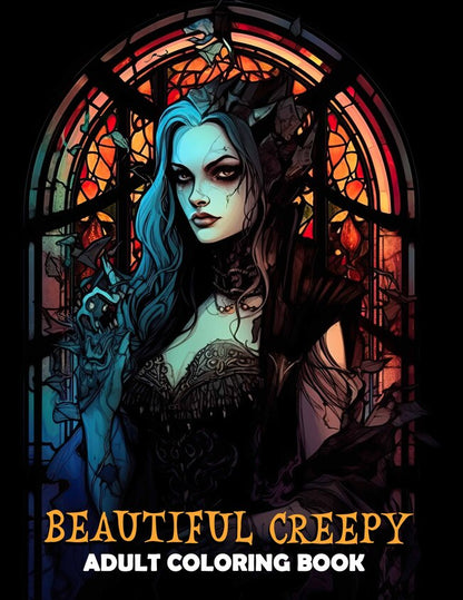 Beautiful Creepy Adult 30 Pages Printable Coloring Book