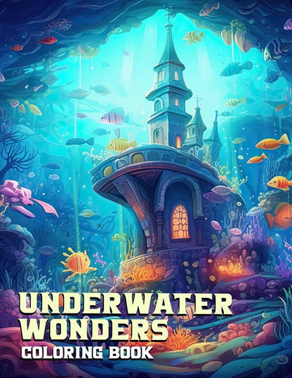 Underwater Wonders 30 Pages Printable Coloring Book