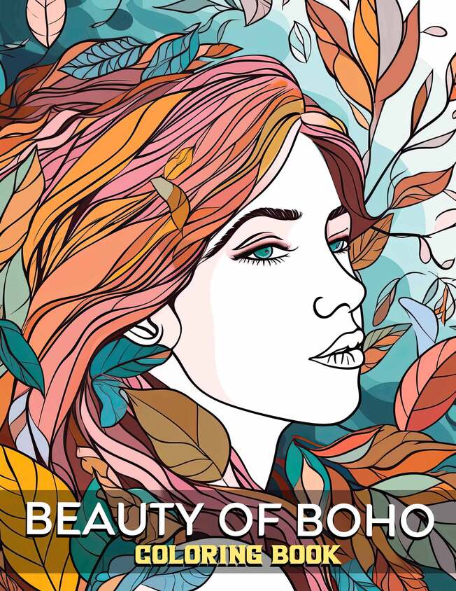 Beauty of Boho 30 Pages Printable Coloring Book