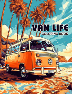 Van Life 30 Pages Printable Coloring Book