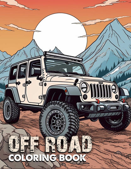 Off Road 30 Pages Printable Coloring Book