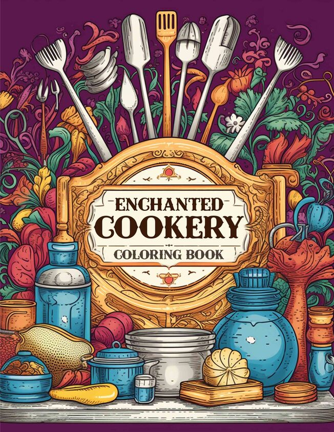 Enchanted Cookery 30 Pages Printable Coloring Book