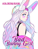 Bad Bunny Girl 30 Pages Printable Coloring Book