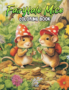 Fairytale Mice 30 Pages Printable Coloring Book