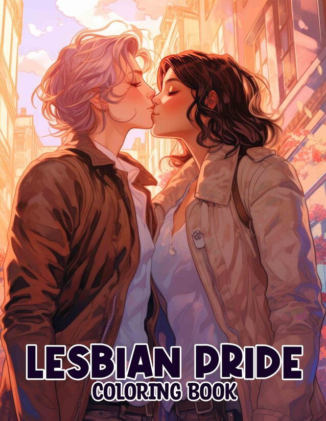 Lesbian Pride 30 Pages Printable Coloring Book