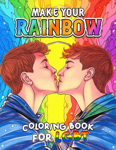 Make Your Rainbow For LGBT 30 Pages Printable Coloring Book