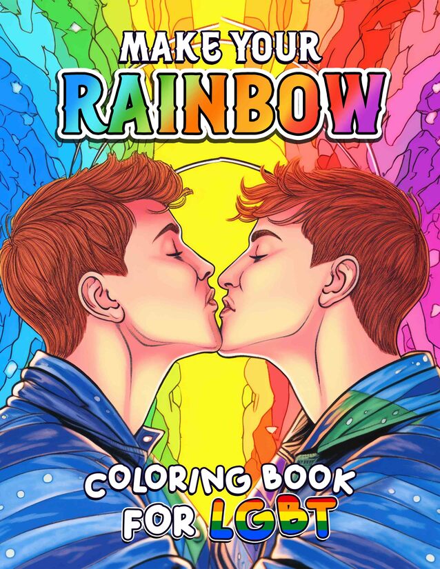 Make Your Rainbow For LGBT 30 Pages Printable Coloring Book