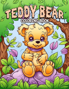 Teddy Bear 30 Pages Printable Coloring Book