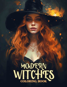 Modern Witches 30 Pages Printable Coloring Book