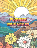 Flower In The Mountain 30 Pages Printable Coloring Book