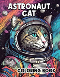 Astronaut Cat 30 Pages Printable Coloring Book