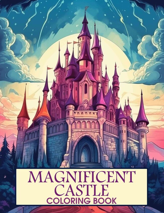 Magnificent Castle 30 Pages Printable Coloring Book