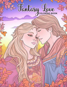 Fantasy Love 30 Pages Printable Coloring Book