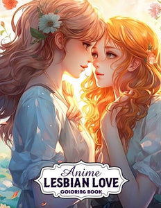 Anime Lesbian Love 30 Pages Printable Coloring Book