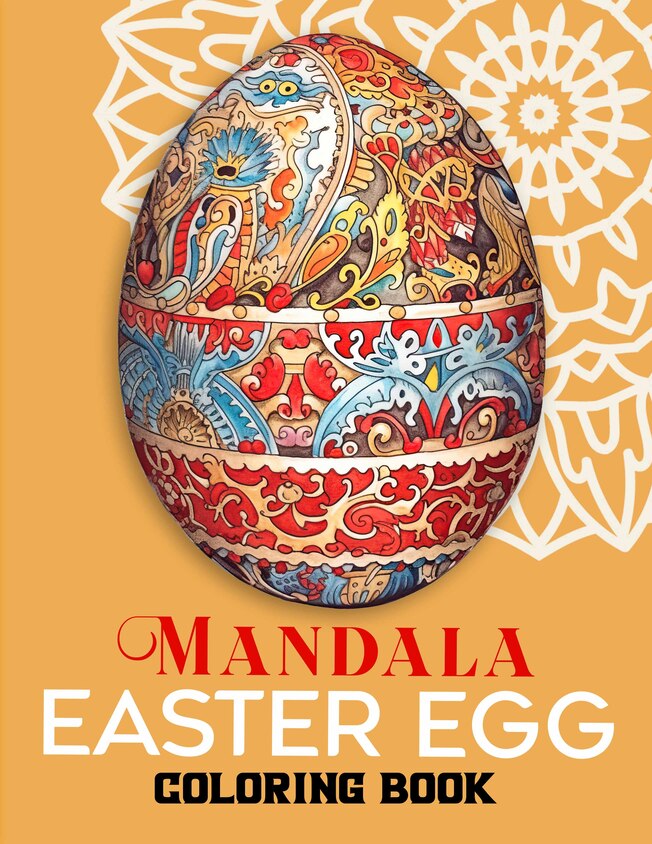 Mandala Easter Egg o 30 Pages Printable Coloring Book