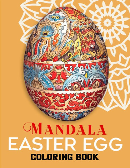 Mandala Easter Egg o 30 Pages Printable Coloring Book
