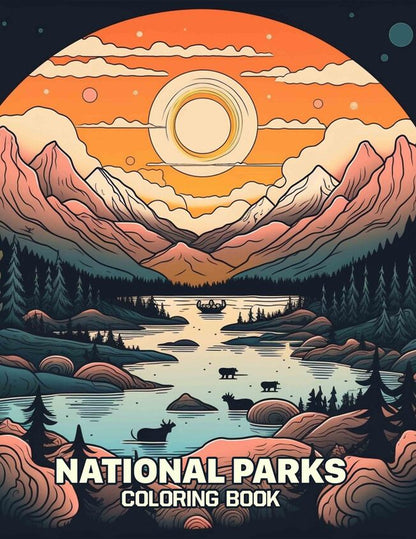 National Parks 25 Pages Printable Coloring Book