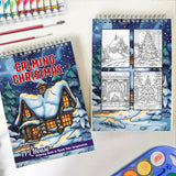 Calming Christmas Coloring Book Spiral Bound for Adult