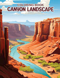 Canyon Landscape 30 Pages Printable Coloring Book