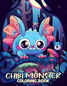 Chibi Monster 30 Pages Printable Coloring Book