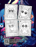 Chibi Monster 30 Pages Printable Coloring Book