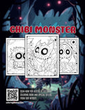 Chibi Monster 30 Pages Printable Coloring Book