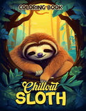 Chillout Sloth 30 Pages Printable Coloring Book