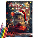 Christmas Chinchilla Coloring Book for Adult