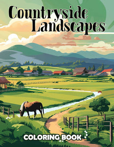 Countryside Landscapes 30 Pages Printable Coloring Book