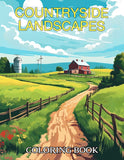 Countryside Landscapes 30 Pages Printable Coloring Book