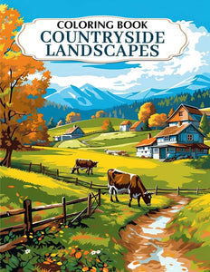 Countryside Landscapes 30 Pages Printable Coloring Book