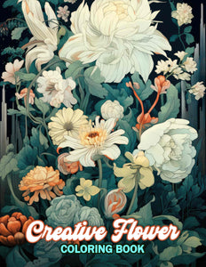 Creative Flower 30 Pages Printable Coloring Book