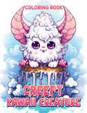 Creepy Kawaii Creature 30 Pages Printable Coloring Book