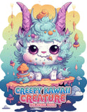 Creepy Kawaii Creature 30 Pages Printable Coloring Book