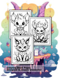 Creepy Kawaii Creature 30 Pages Printable Coloring Book