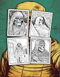 Creepy Mummy 30 Pages Printable Coloring Book