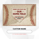 Personalized Baseball Family Doormat – Custom Family Name Mat