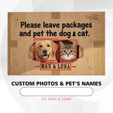 Personalized Delivery Pet Doormat – Custom Dog & Cat Photo Mat