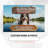 Personalized Lakeside Dog Doormat – Custom Pet & Family Name Mat
