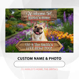 Personalized Dog Photo Doormat – Custom Pet & Family Name Mat