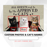 Personalized Cat Photo Doormat – Custom Pet Names Welcome Mat