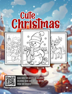 Cute Christmas 30 Pages Printable Coloring Book