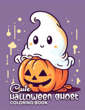 Cute Halloween Ghost 30 Pages Printable Coloring Book