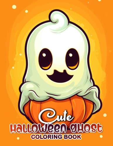 Cute Halloween Ghost 30 Pages Printable Coloring Book