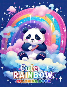 Cute Rainbow 30 Pages Printable Coloring Book