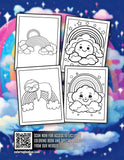 Cute Rainbow 30 Pages Printable Coloring Book